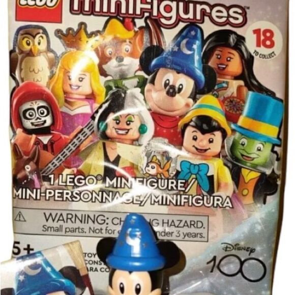 LEGO Sorcerer’s Apprentice MICKEY MOUSE DISNEY 100th Mini-figure 71038 - Picture 5 of 9